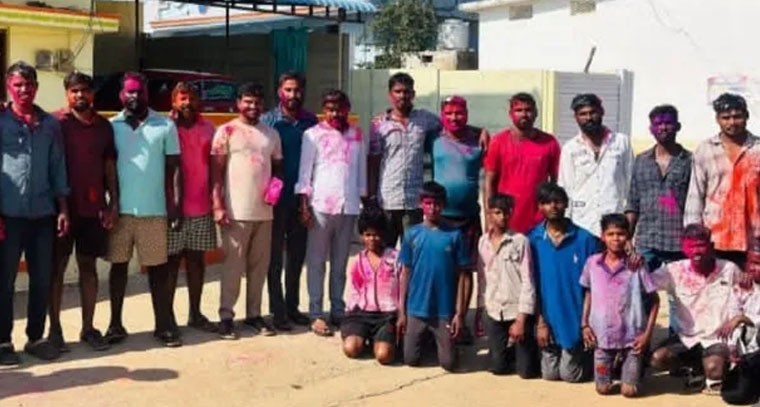 కొనాయపల్లిలో హోలీ సంబరాలు