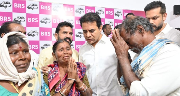 కేటీఆర్‌ను కలిసిన  వికారాబాద్ రైతులు