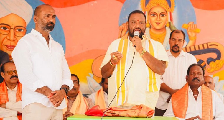 మినరల్ వాటర్ ప్లాంట్ ప్రారంభోత్సవ కార్యక్రమానికి ముఖ్య అతిథిగా హాజరైన  కూన శ్రీనివాస్ గౌడ్