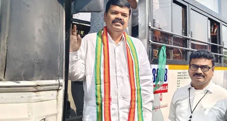 మణుగూరు నుండి మేడారంకు స్పెషల్ బస్సు ప్రారంభించిన ఎమ్మెల్యే