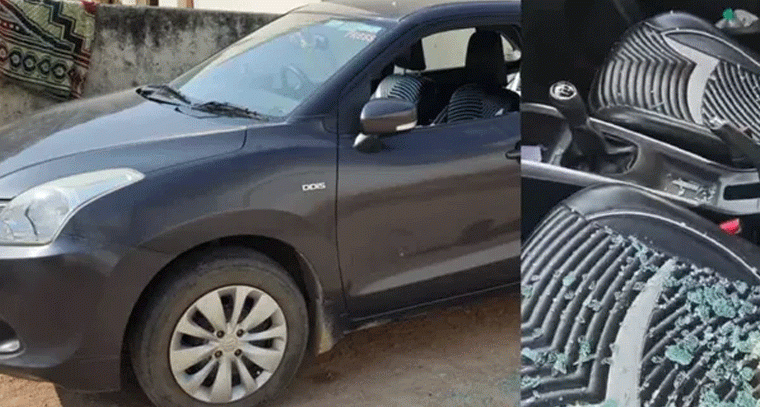 మొయినాబాద్‌లో అర్ధరాత్రి కార్లపై దాడి, అద్దాలు ధ్వంసం