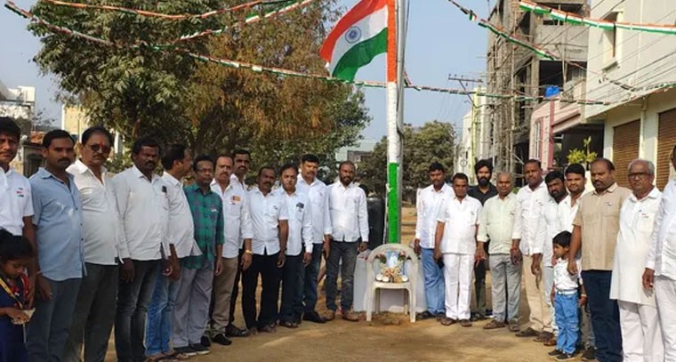 నందిని నగర్ కాలనీలో ఘనంగా గణతంత్ర దినోత్సవ వేడుకలు