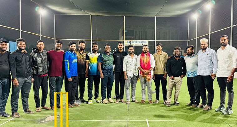 మహా శివరాత్రి సందర్భంగా నిర్వహించిన నైట్ క్రికెట్ టోర్నమెంట్లలో మాద్రి పృథ్వీరాజ్