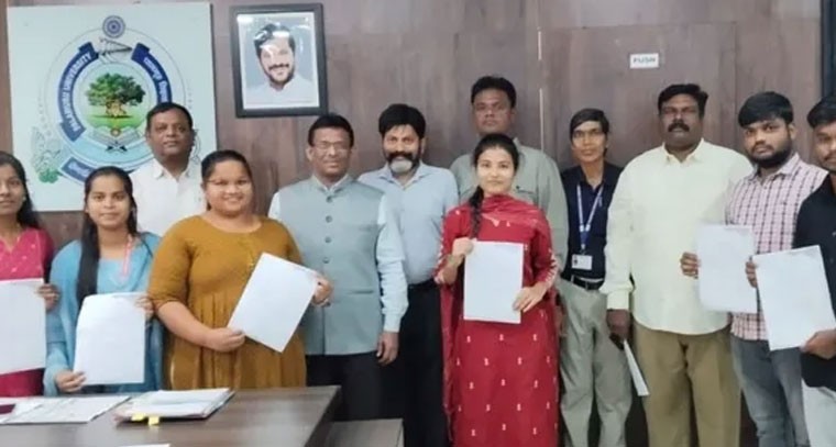 పాలమూరు వర్సిటీ విద్యార్థులకు రూ. 6 లక్షల ప్యాకేజీ