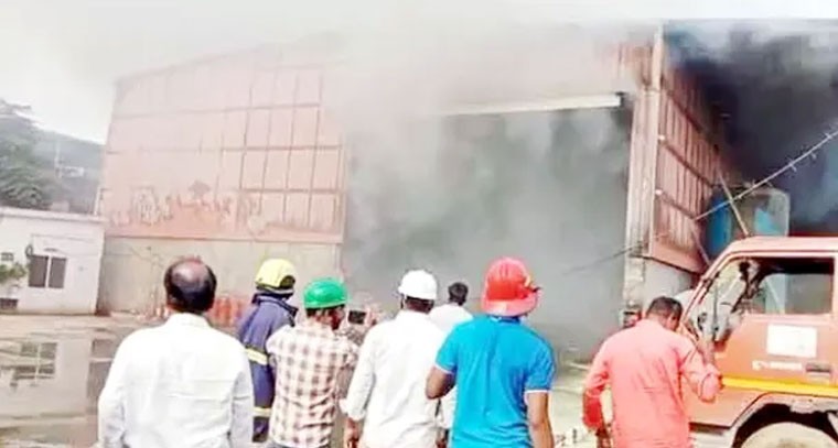 పాశం మైలారంలో మరో అగ్ని ప్రమాదం