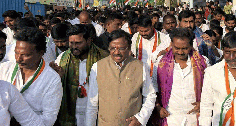 పాశమైలారం లో కాంగ్రెస్ పార్టీ విస్తృత ఎన్నికల ప్రచారం