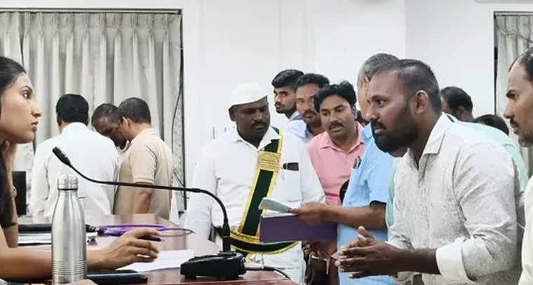 పెసర పంట కొనుగోలు కేంద్రాలు ఏర్పాటు చేయాలని కలెక్టర్ కు వినతి