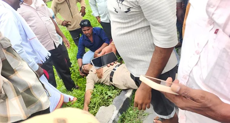 పోలీస్ హోంగార్డుకు రోడ్డు ప్రమాదం