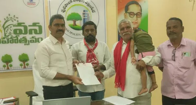 రావల్ కోల్ నుండి పూడూర్ వాగు వరకు వీధిలైట్లు: సీపీఎం వినతి