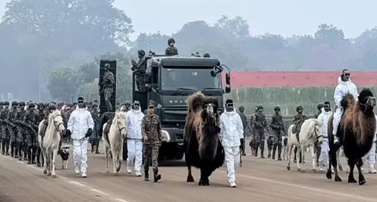 రిపబ్లిక్ డే కవాతులో తొలిసారి జంతువుల ప్రదర్శన