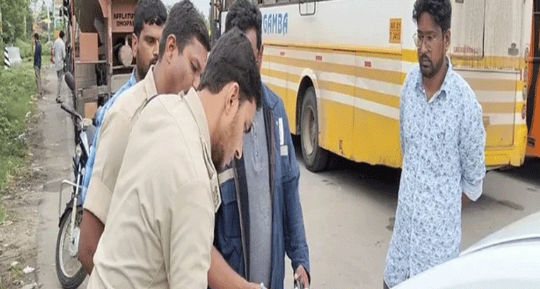 షాద్ నగర్ టోల్ ప్లాజా వద్ద ఆర్టిఏ అధికారుల తనిఖీలు