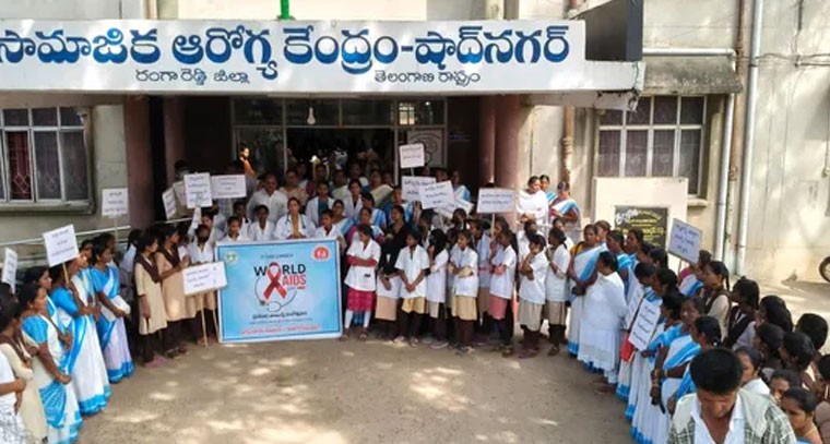 ప్రపంచ ఎయిడ్స్ దినోత్సవం ర్యాలీని ప్రారంభించిన విజయలక్ష్మి