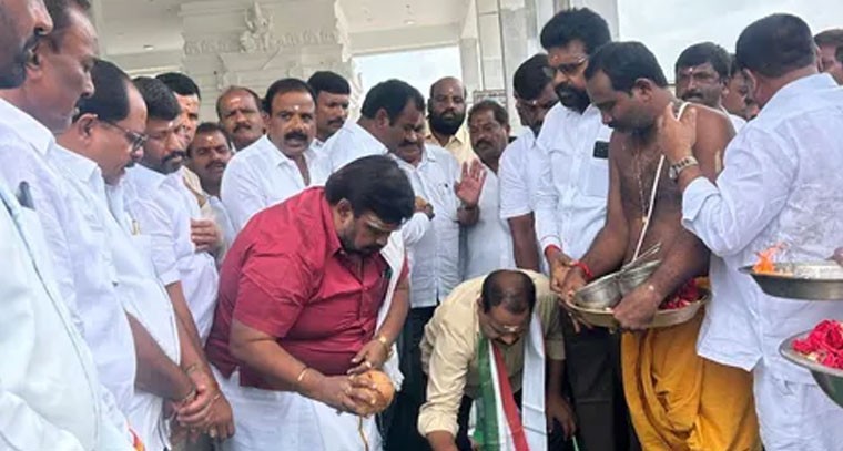 అయ్యప్ప దేవాలయ అభివృద్ధికి ఎమ్మెల్యే సహకారం