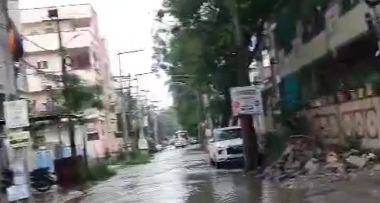 సుదర్శన్ నగర్ లో వర్షపు నీటితో ముంపు