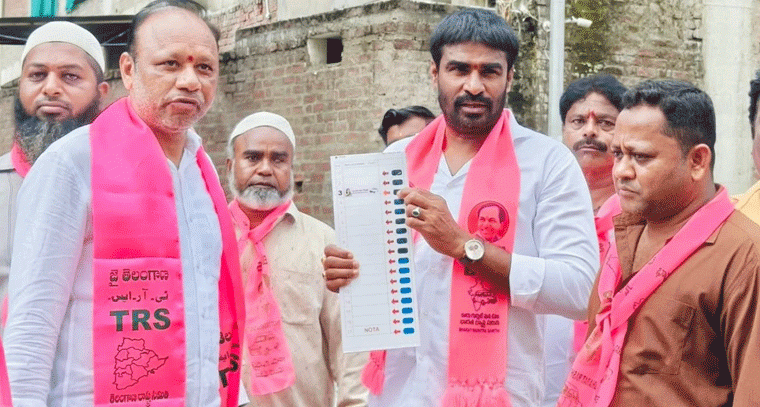 జూబ్లీహిల్స్ ఉప ఎన్నిక .... సుల్తాన్‌నగర్ కాలనీలో రవి యాదవ్  ప్రచారం