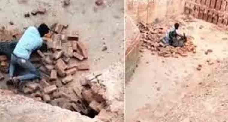 చిరుత పులిపై వీరోచిత పోరాటం చేసిన యువకుడు 
