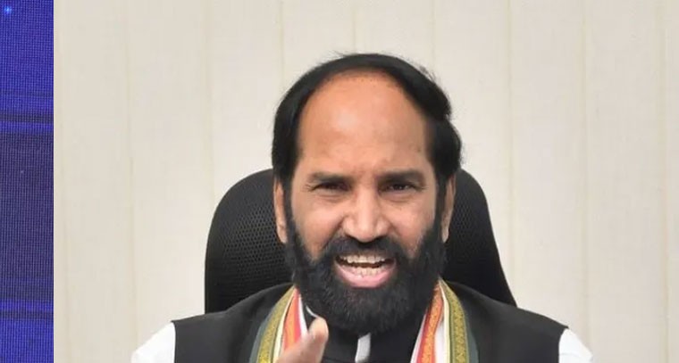 SLBC పనుల విషయంలో అధికారులపై మంత్రి ఉత్తమ్ సీరియస్