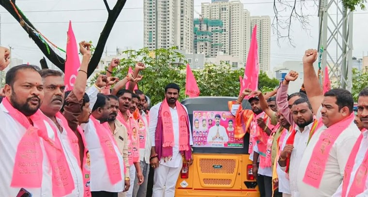 ఆటో యూనియన్ కి మద్దతుగా మారబోయిన రవి యాదవ్
