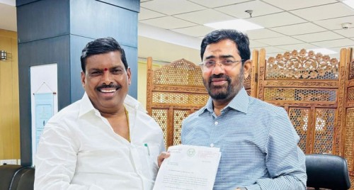 జలమండలి ఎండి అశోక్ రెడ్డిని కోరిన ఎమ్మెల్యే జిఎంఆర్ 