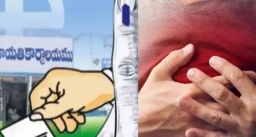 రేపు ఎన్నికలు.. సర్పంచ్ అభ్యర్థికి గుండెపోటు